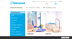 Desktop Screenshot of febromed.de